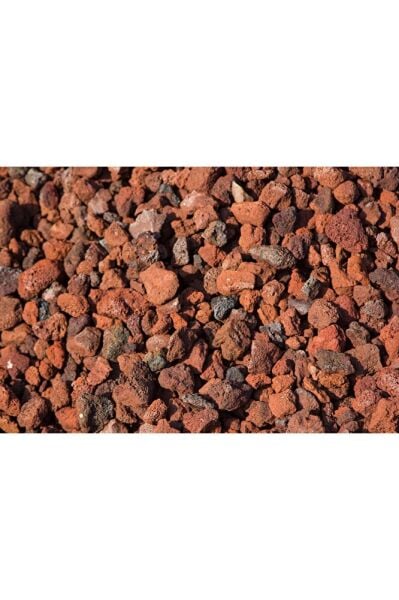 Kırmızı Pomza Taşı Lav Taşı 5 Litre 10-15 Mm