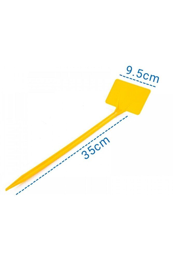 Thebestonline Beyaz Plastik Fiyat Etiketi, 10 Adet Fiyat Etiketi Uzun Saplı Orta Boy No 2