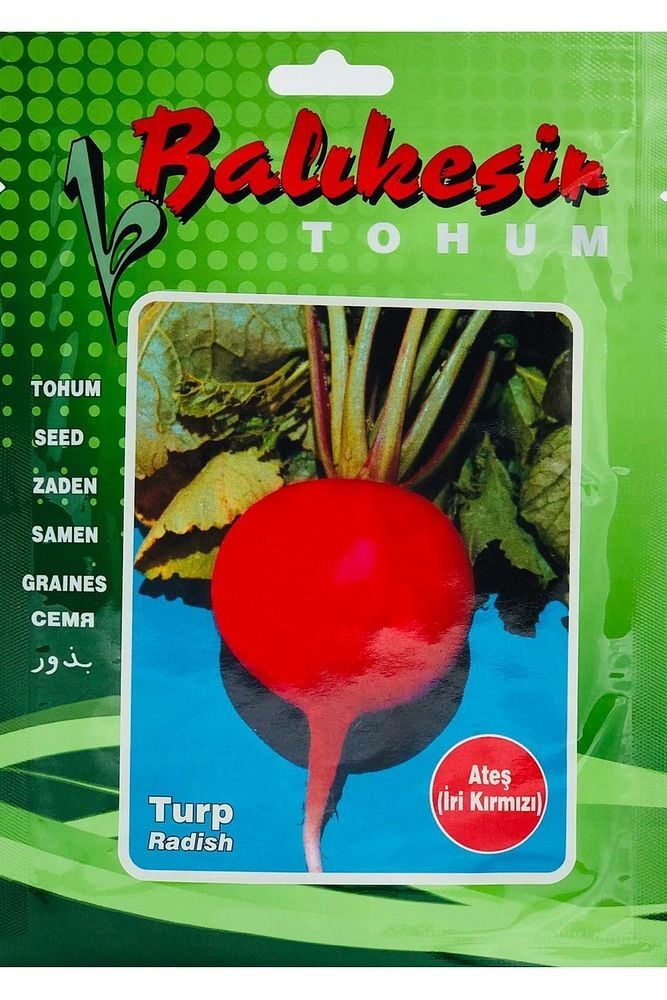 Thebestonline  Balıkesir Tohumculuk Turp Tohumu (25 GR) Ateş (İRİ-KIRMIZI)
