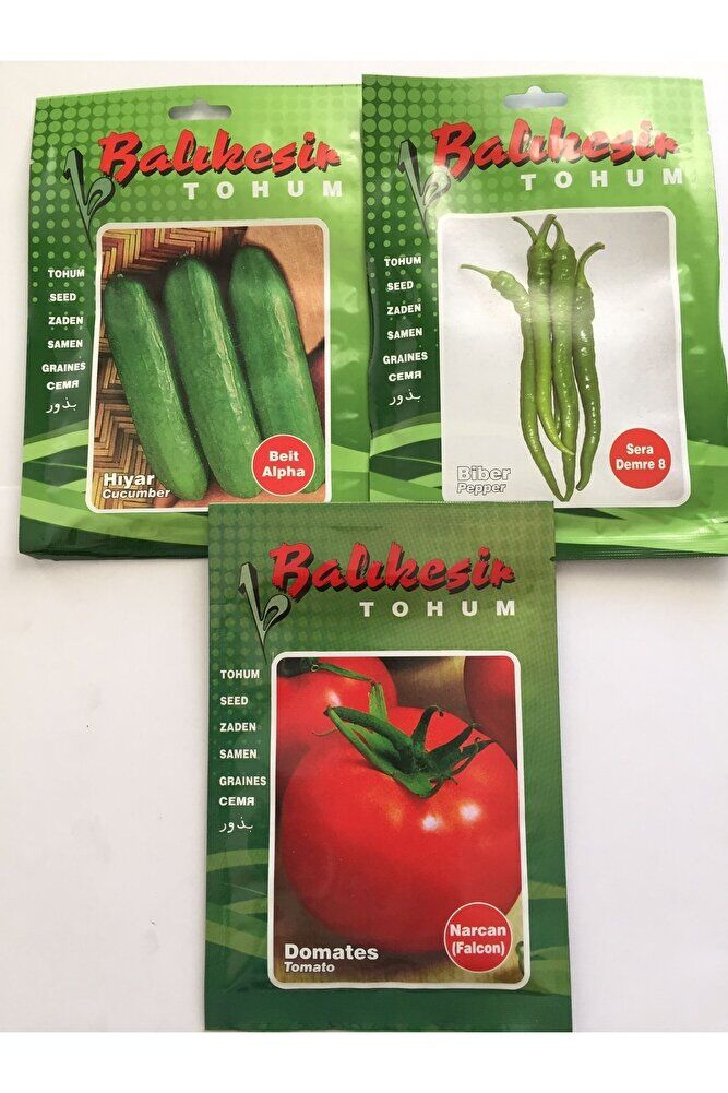 Salatalık (hıyar)-biber-domates Tohum Seti