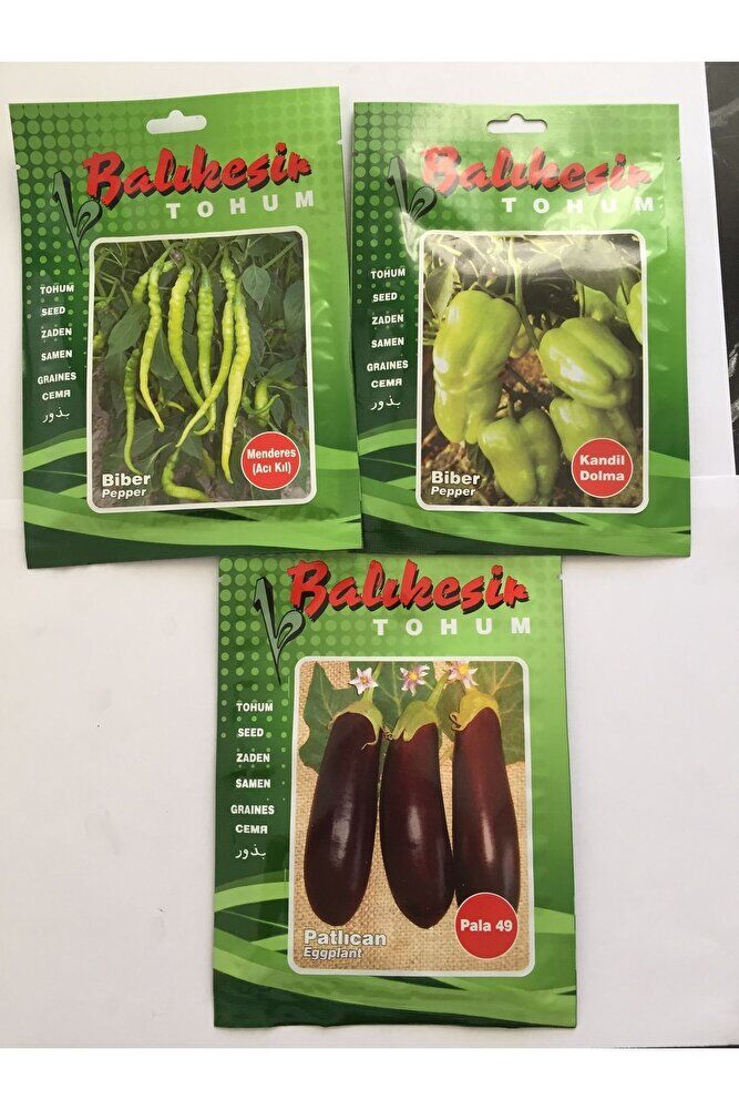 Biber- Dolma Biber- Patlıcan Tohum Seti