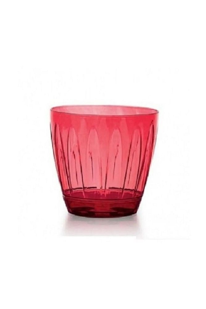 Thebestonline Şeffaf Kırmızı Orkide Saksısı 3 Litre