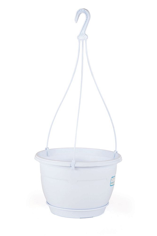 Serinova Safir Makrome Askılı Saksı 1,7lt Beyaz