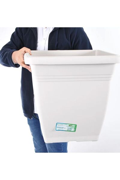 Vk05 Tabaklı Villa Kare Saksı 64 Litre Kiremit