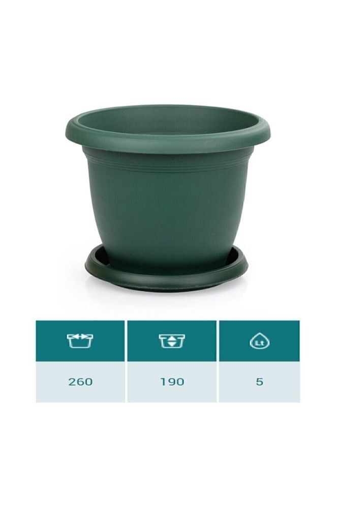 Villa Saksı 5 Litre Yeşil