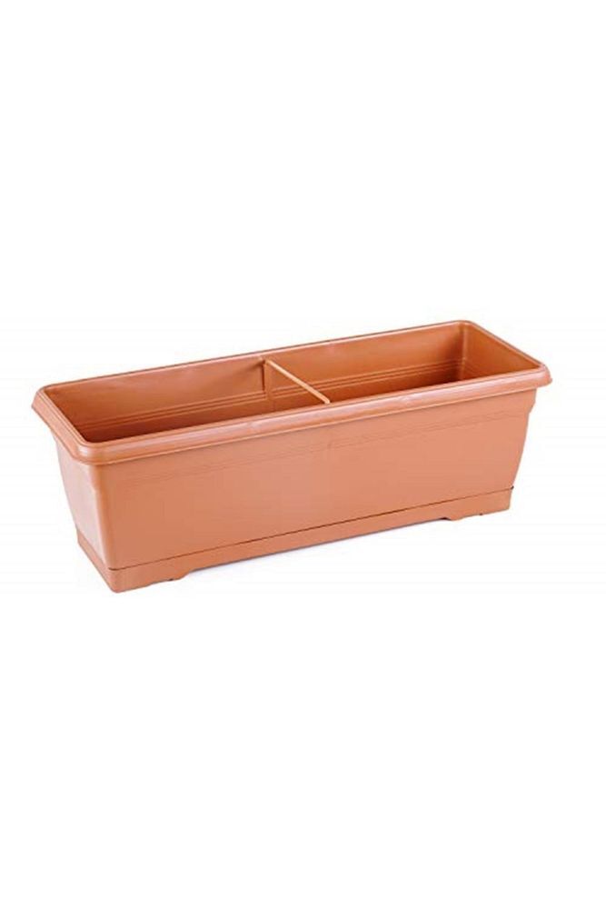 V620 Villa Balkon Saksı Tabaklı 52cm, 10 Litre Kiremit