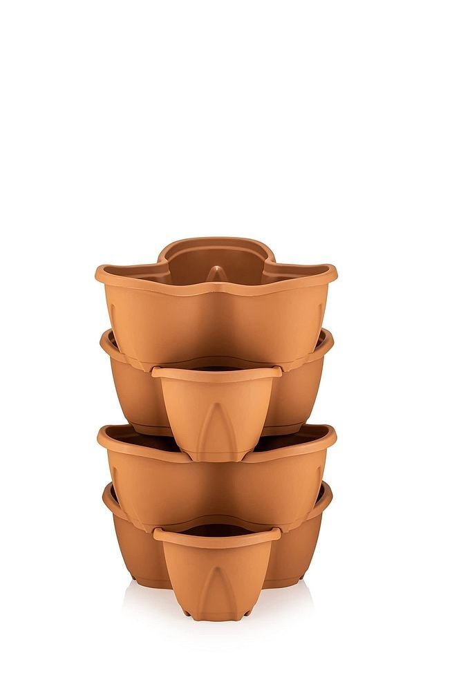 Pks3 Pamukkale Saksı 62,2 Cm, 12,5 Litre Dekoratif Saksı Kiremit