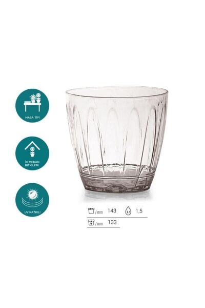 2 Adet 1.5 Litre Şeffaf Orkide Saksı Ve 3 Litre Orkide Toprağı
