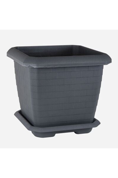 Serinova Hisar Saksı 25,5 lt Antrasit