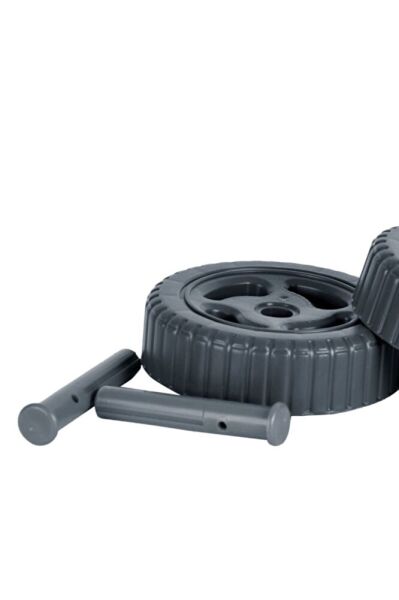 Tekerlekli Bahçe Arabası Antrasit 2 Tekerli Plastik Portatif Düzenleme Yük Taşıma El Aracı Bda1