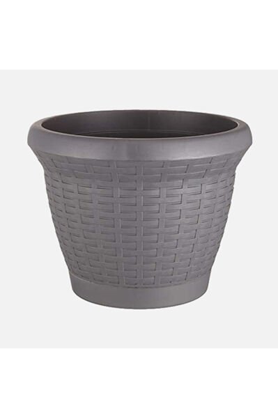 Serinova Hasır Saksı 25 lt Antrasit