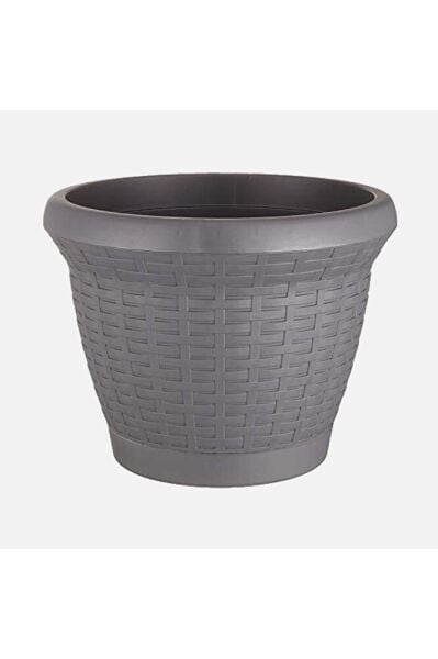 Serinova Hasır Saksı 3,3 lt Antrasit