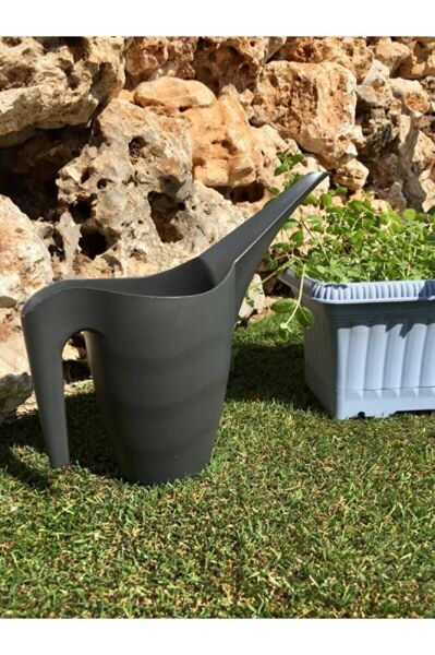 Çiçek Bahçe Bitki Sulama Kabı 1 lt Antrasit