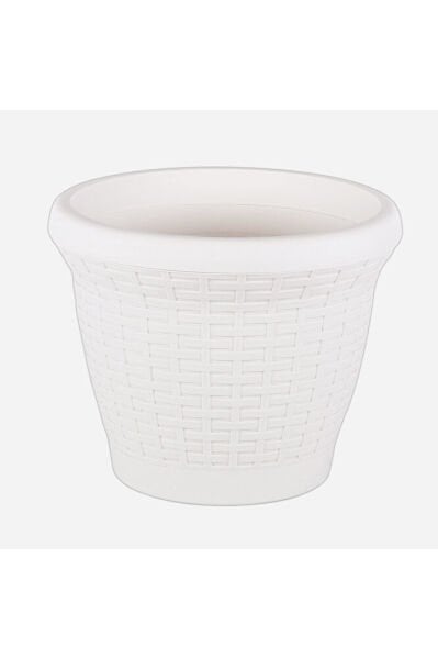 Serinova Hasır Saksı 3,3 lt Beyaz